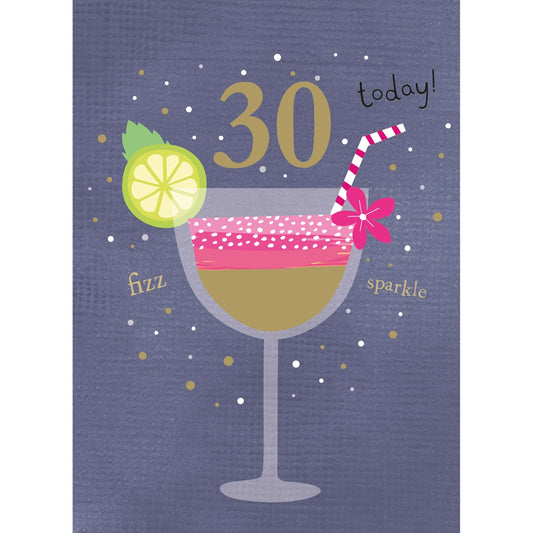 Age To Celebrate Card - 30 Cocktails