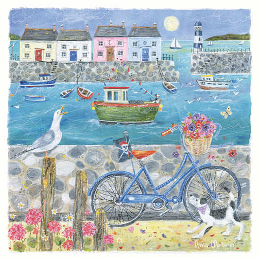Seaside Charm Card - Seaside Bike Ride