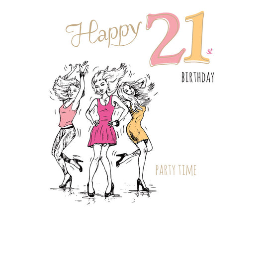 Age To Celebrate Card - 21 Party Time