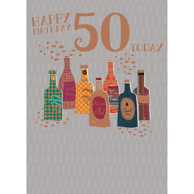 Age To Celebrate Card - 50 Birthday Beers