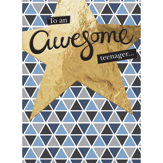 Age To Celebrate Card - Teenager Blue