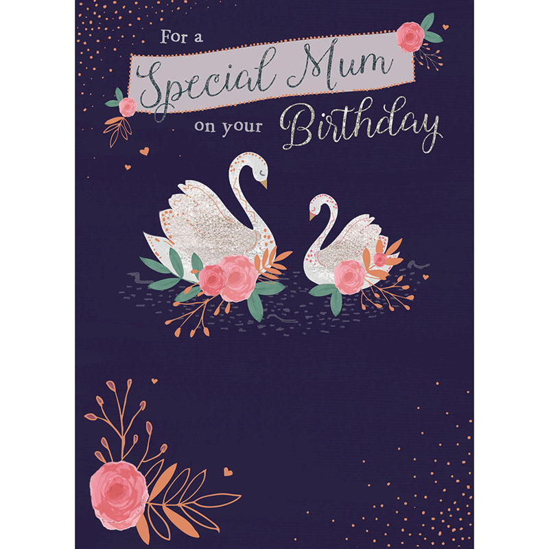 Family Circle Card - Swan & Cygnet (Mum)