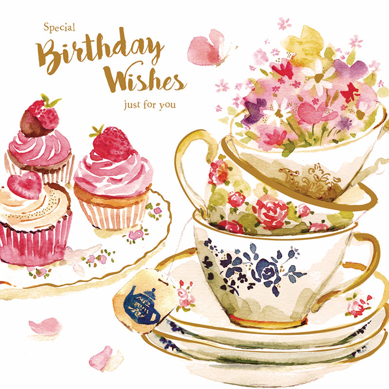 Birthday Treats Card Collection - Teacups