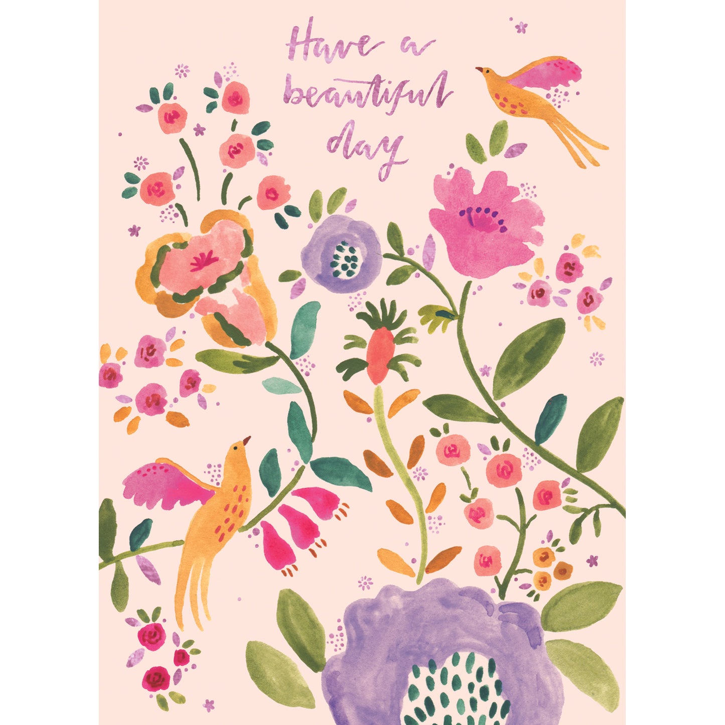 Marie Curie Happy Days Card Collection - Flower Birds