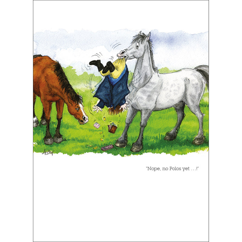 Alison's Animals Card - Nope, No Polos