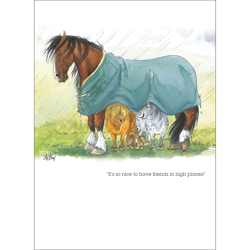 Alison's Animals Card - Friends In High Places