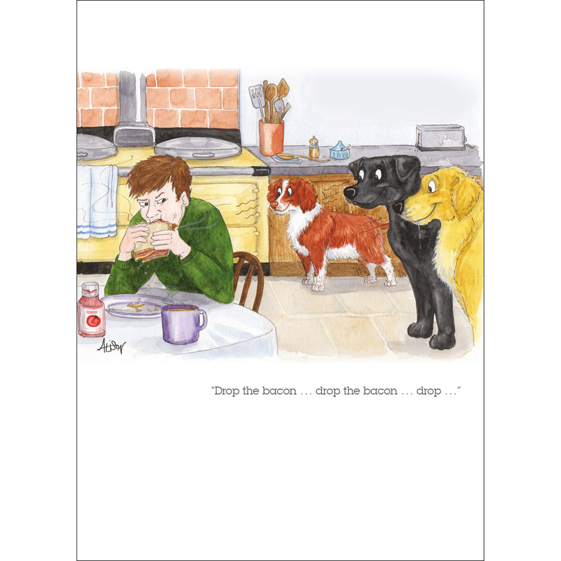 Alison's Animals Card - Drop The Bacon