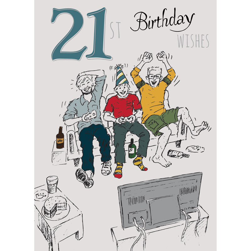 Age To Celebrate Card - 21 - Gamers