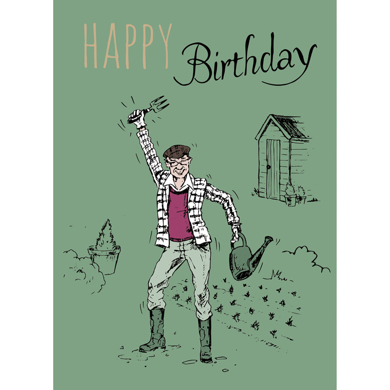Young At Heart Card - Allotment Fun