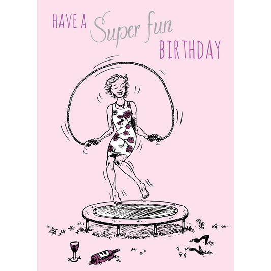 Young At Heart Card - Trampoline Treat