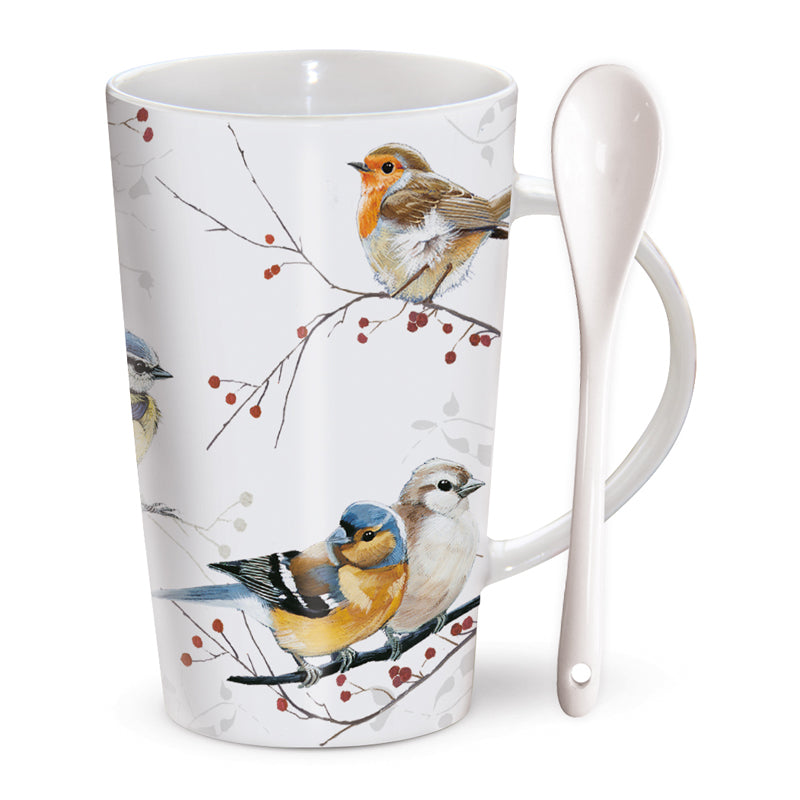 Chocolatte Mugs - Winter Birds