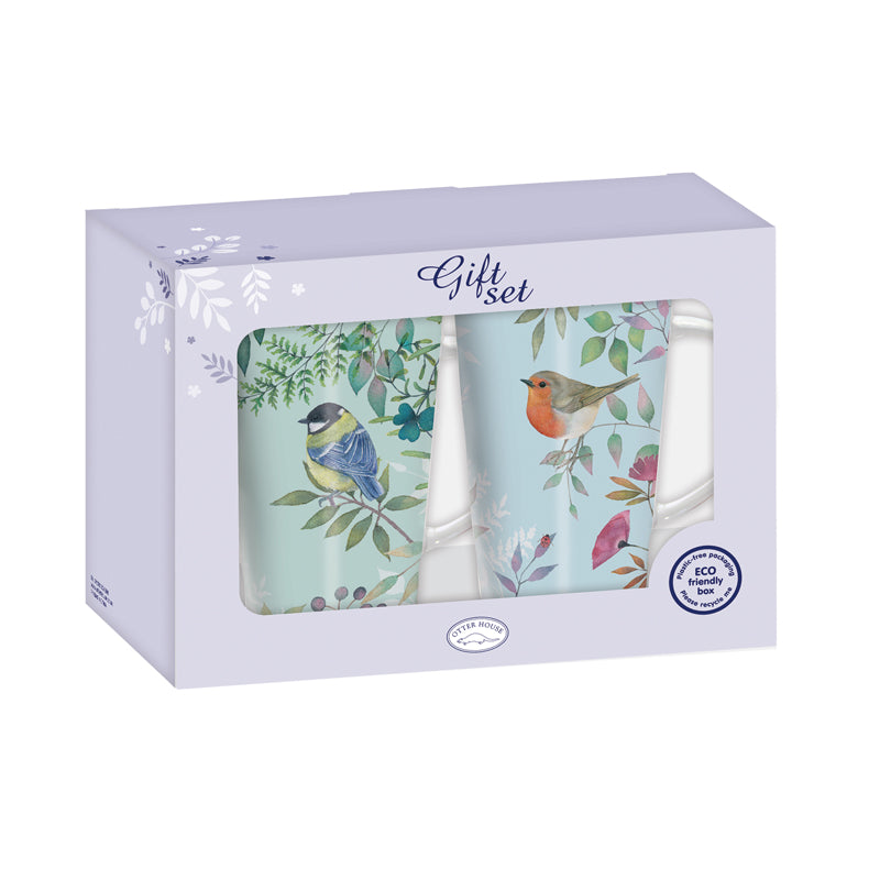 Christmas Gift Box - Vintage Garden - Green & Blue Floral