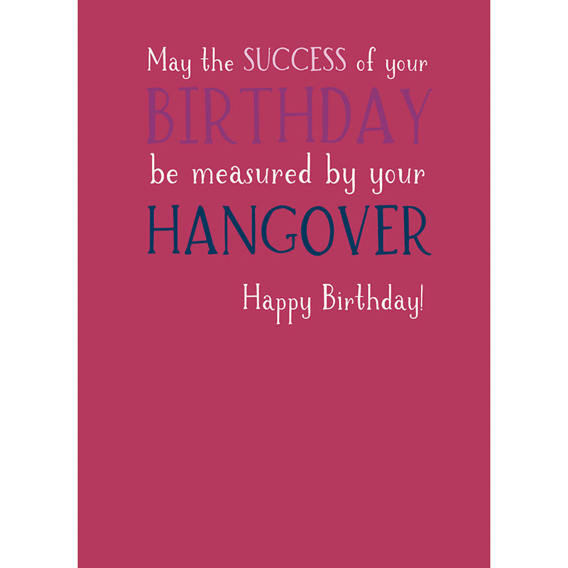 Just Saying Card - Hangover