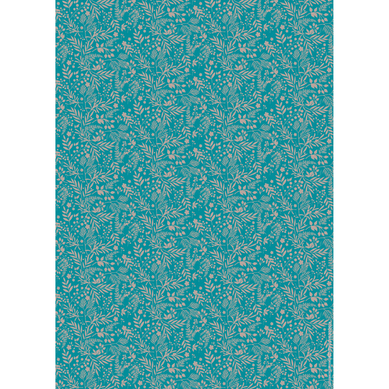 Christmas Wrap & Tags Bumper Pack - Silhouette Foliage (10 Sheets & 10 Tags)