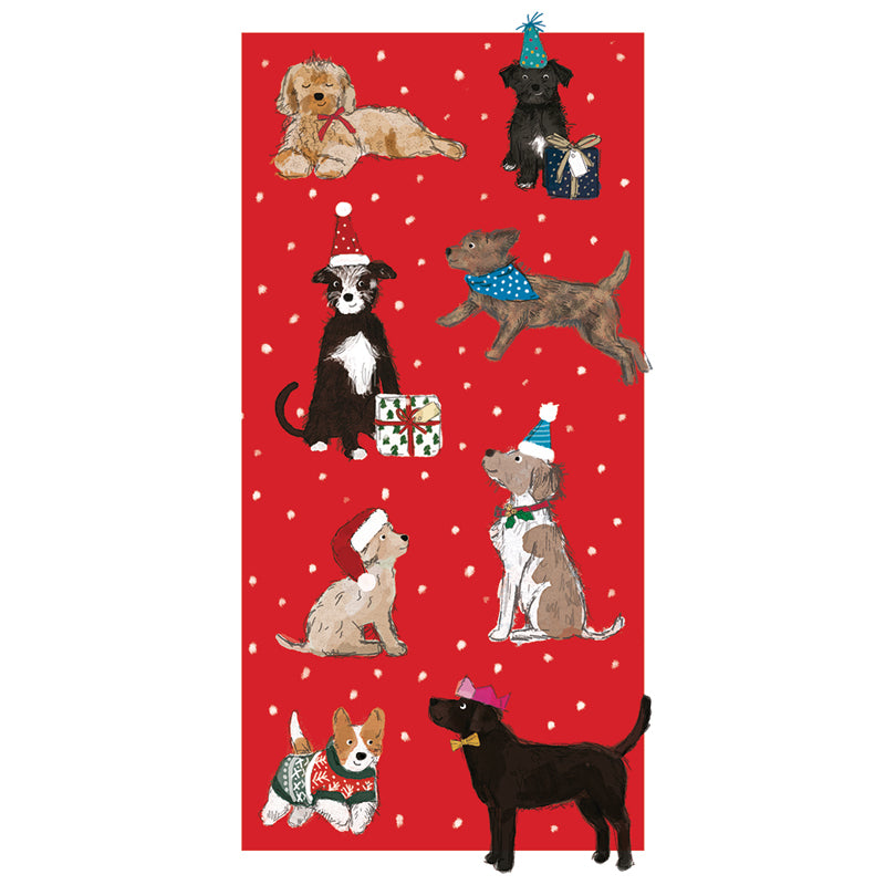 Christmas Money Wallet 4-Pack - Christmas Party Dogs