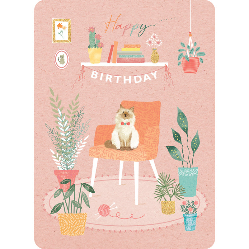 Beautiful Moments Card Collection - Cat & Plants