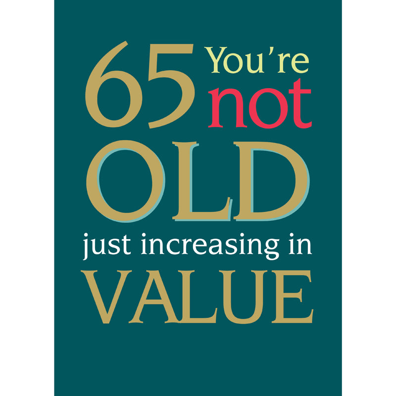 Age To Celebrate Card - 65