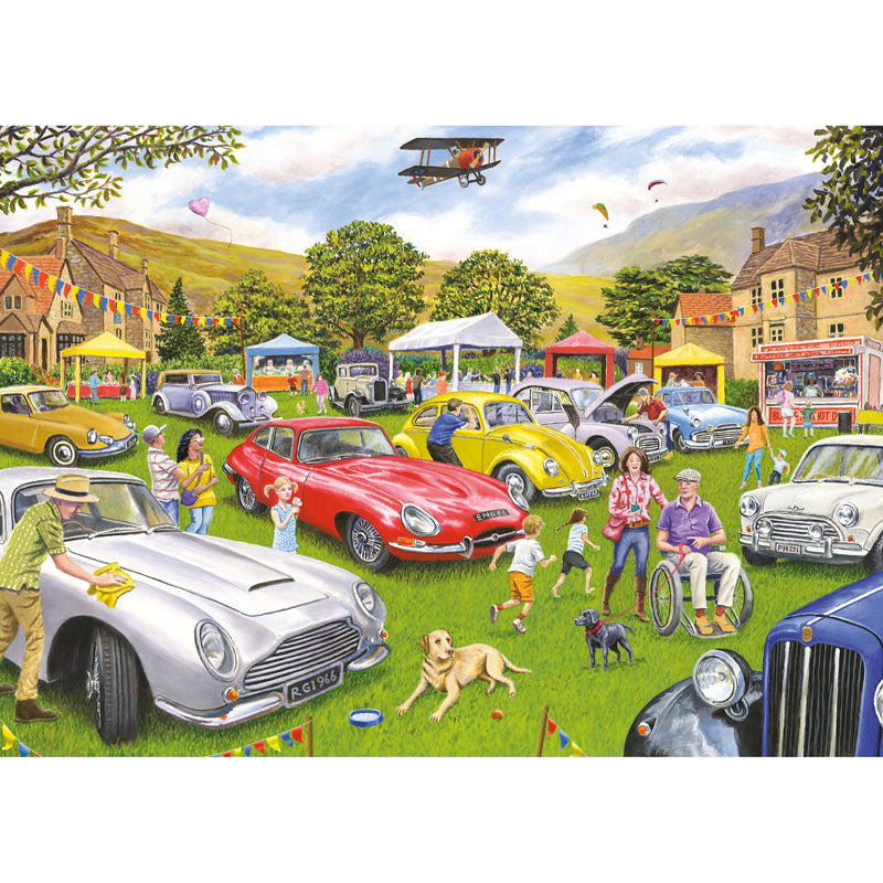 Village Motor Show - 1000 Piece Jigsaw Puzzle