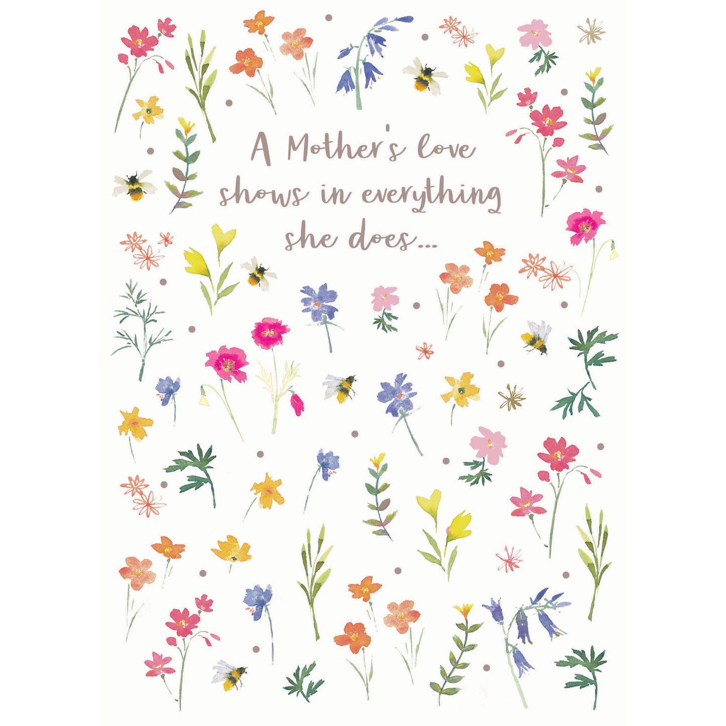 Mother's Day Card - Flower Stems