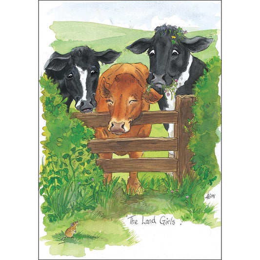 Alison's Animals Card - Land Girls