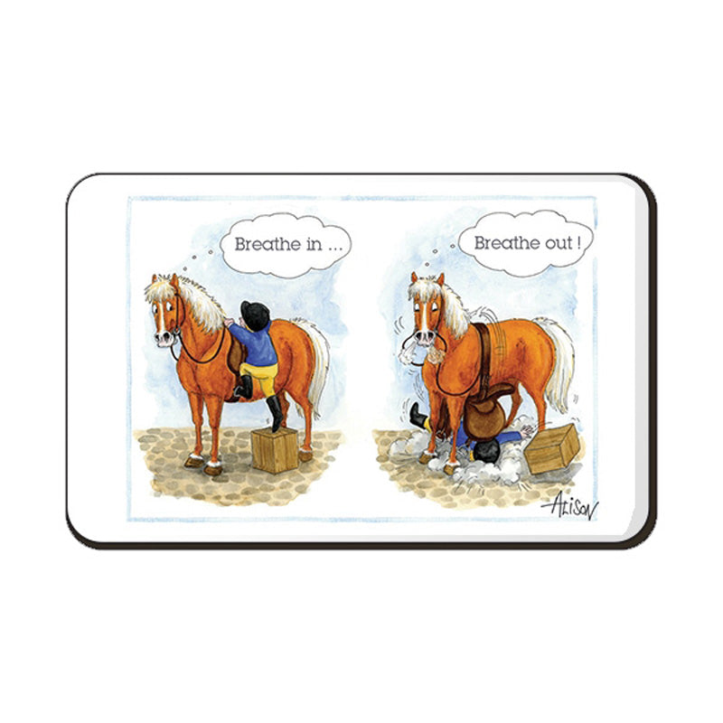 Fridge Magnet - Alison's Animals - Breathe in....breath out