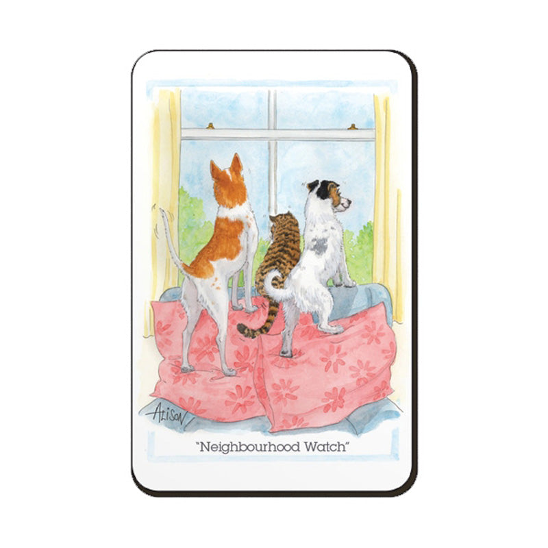 Fridge Magnet - Alison's Animals - Neighbourhood watch