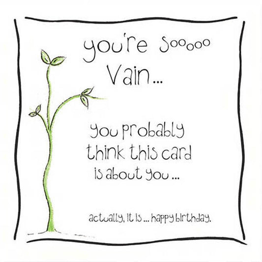 Alec's Cards - You're So Vain