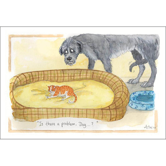 Alison's Animals Card - Is There A Problem Dog?