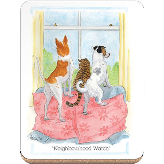 Coaster - Alison's Animals - Neighbourhood watch