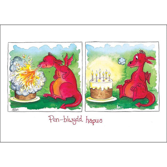 Alison's Animals Card - Penblwydd Hapus