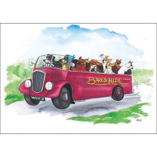 Alison's Animals Card - Bark & Ride