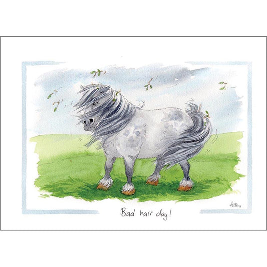 Alison's Animals Card - Bad Hair Day