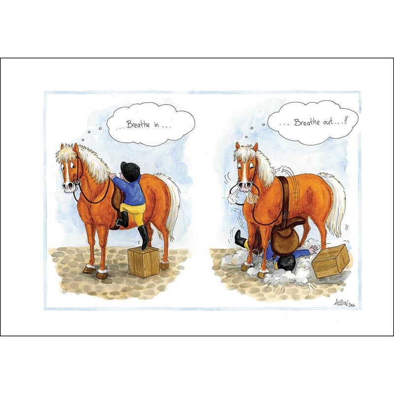 Alison's Animals Card - Breathe In? Breathe Out