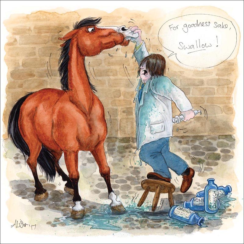 Herriot Card - For goodness sake, SWALLOW! (Splimple)