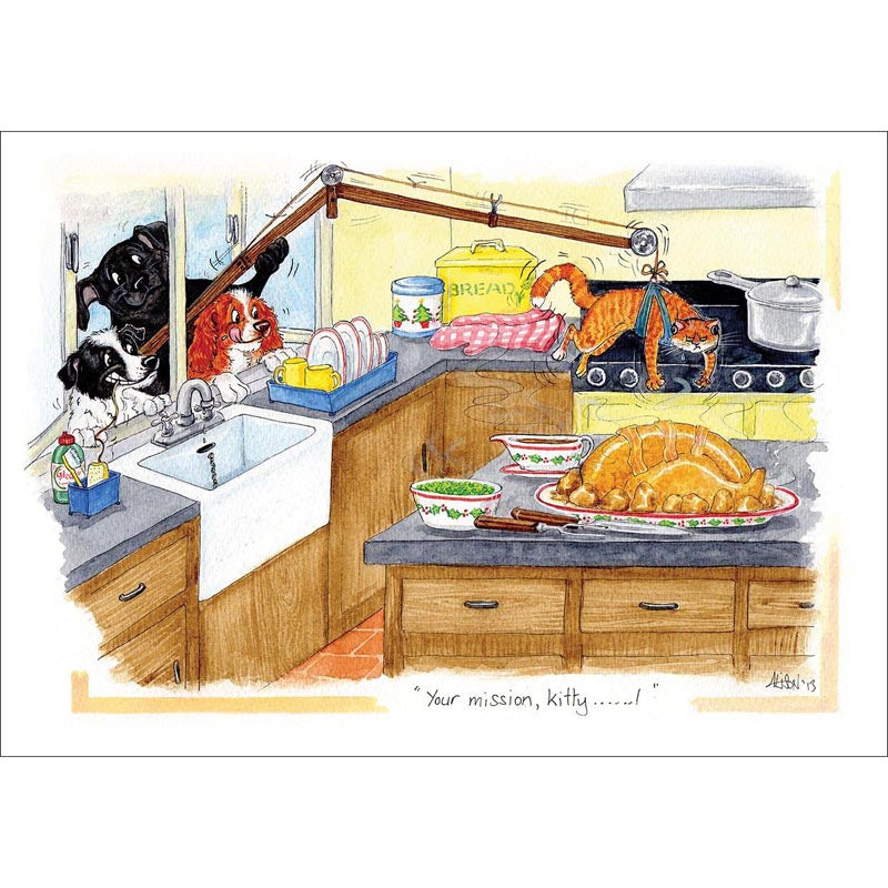 Alison's Animals Card - Your Mission, Kitty?