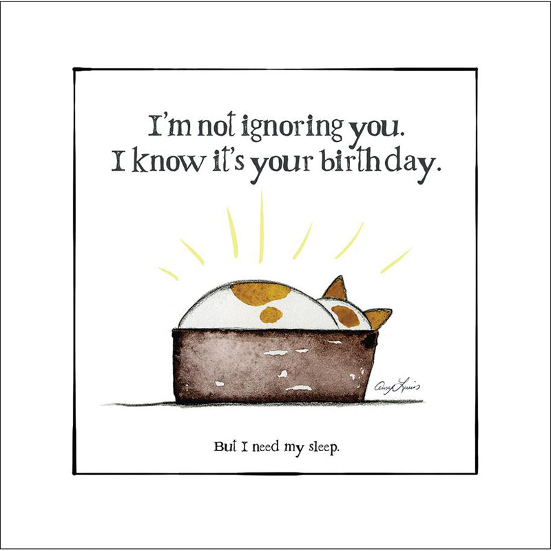 Red and Howling Card - I'm not ignoring you (Splimple)