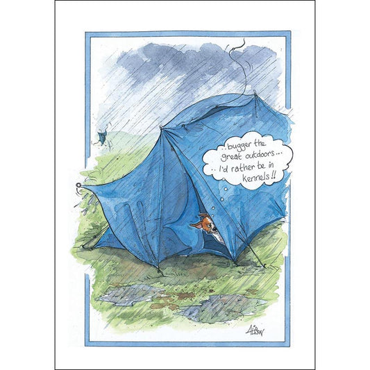 Alison's Animals Card - Bugger The Great Outdoors