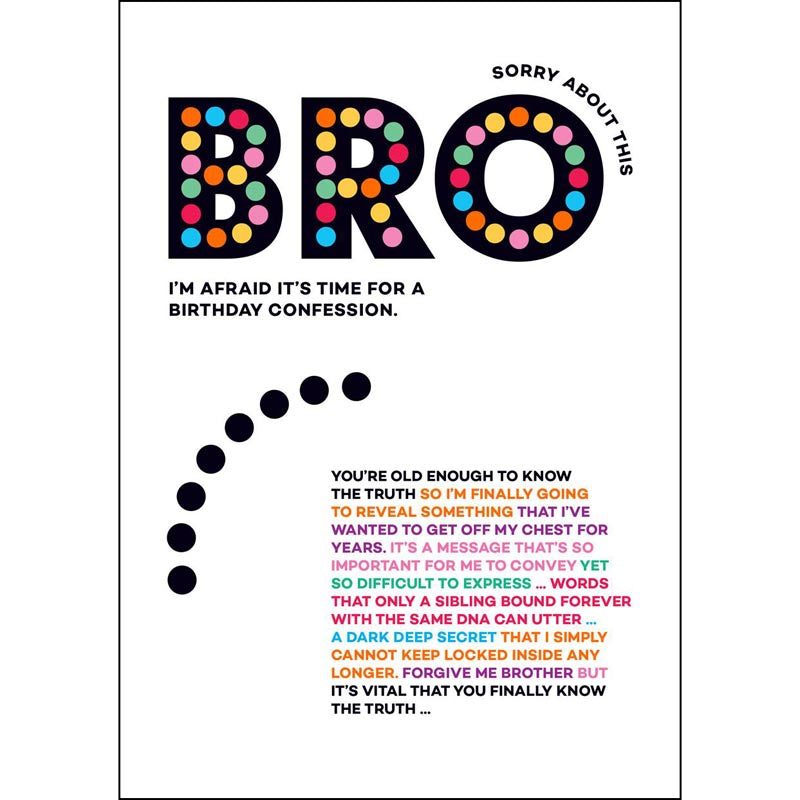 Wordies Card - BRO (Splimple)