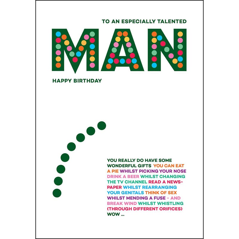 Wordies Card - MAN (Splimple)