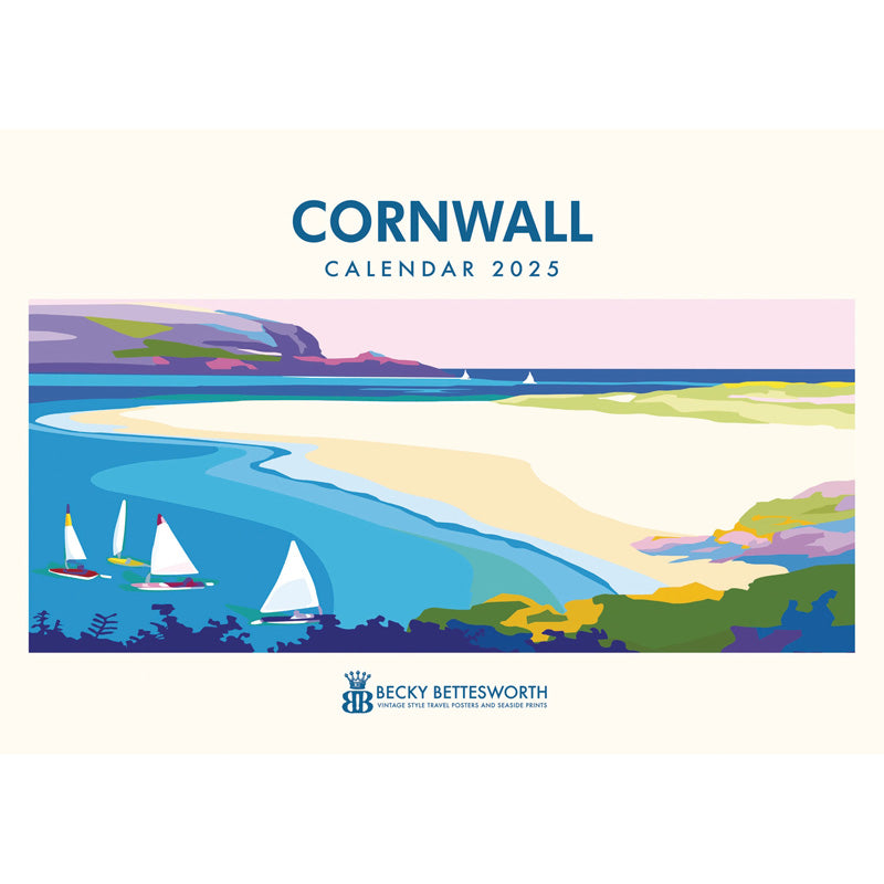 Cornwall Becky Bettesworth A4 Calendar 2025 (PFP) Otter House