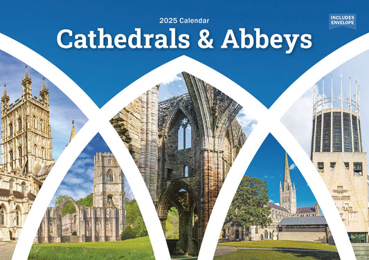 Cathedrals And Abbeys A5 Calendar 2025