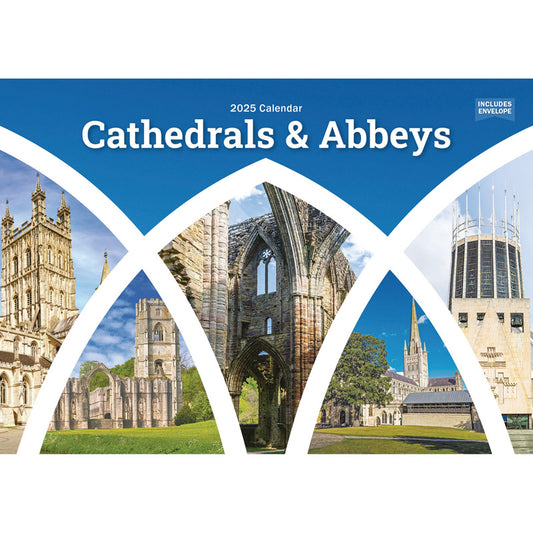 Cathedrals and Abbeys A5 Calendar 2025