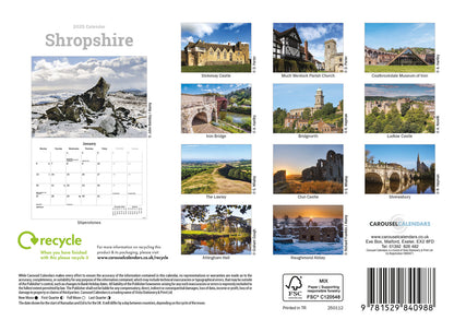 Shropshire A5 Calendar 2025