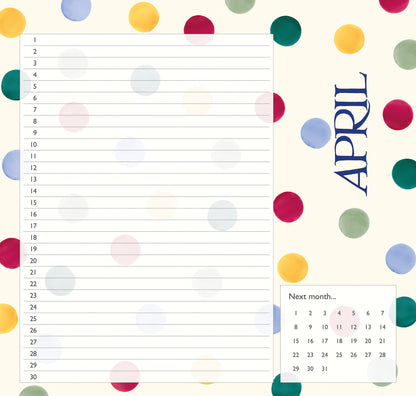 Emma Bridgewater Birthday Candles Midi Calendar 2027 (PFP)