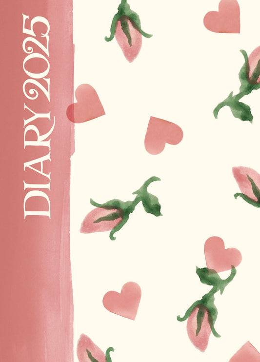 Emma Bridgewater Hearts & Rosebud A6 Diary 2025 (PFP)