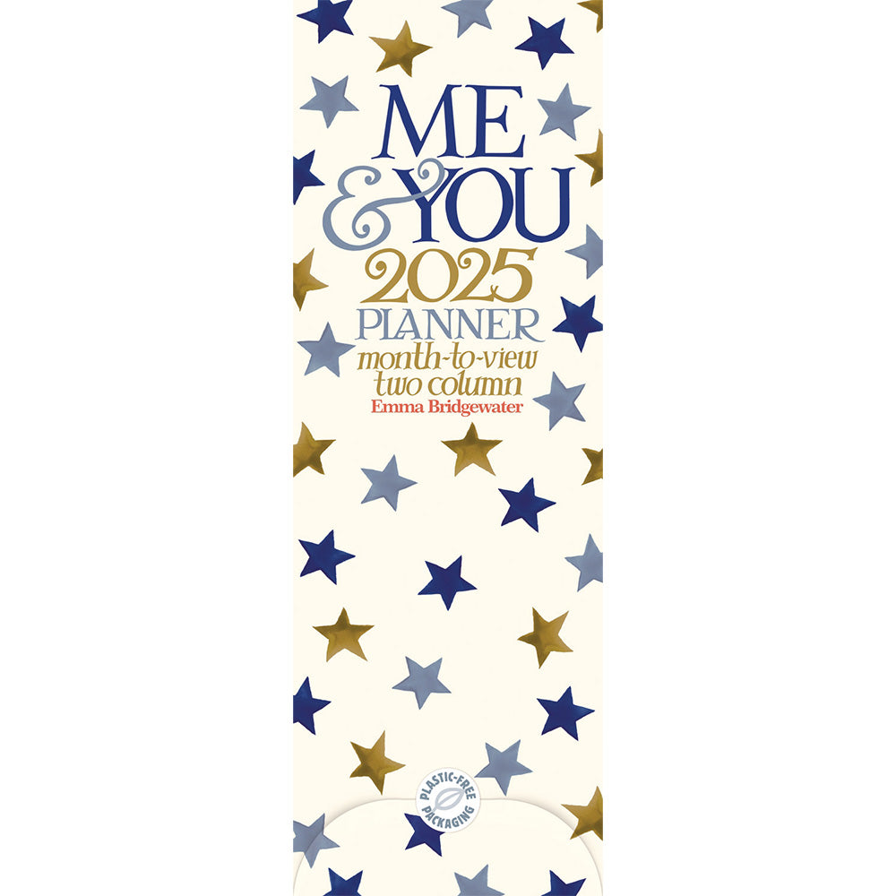 Emma Bridgewater Me & You Blue Star Slim Planner 2025 (PFP)