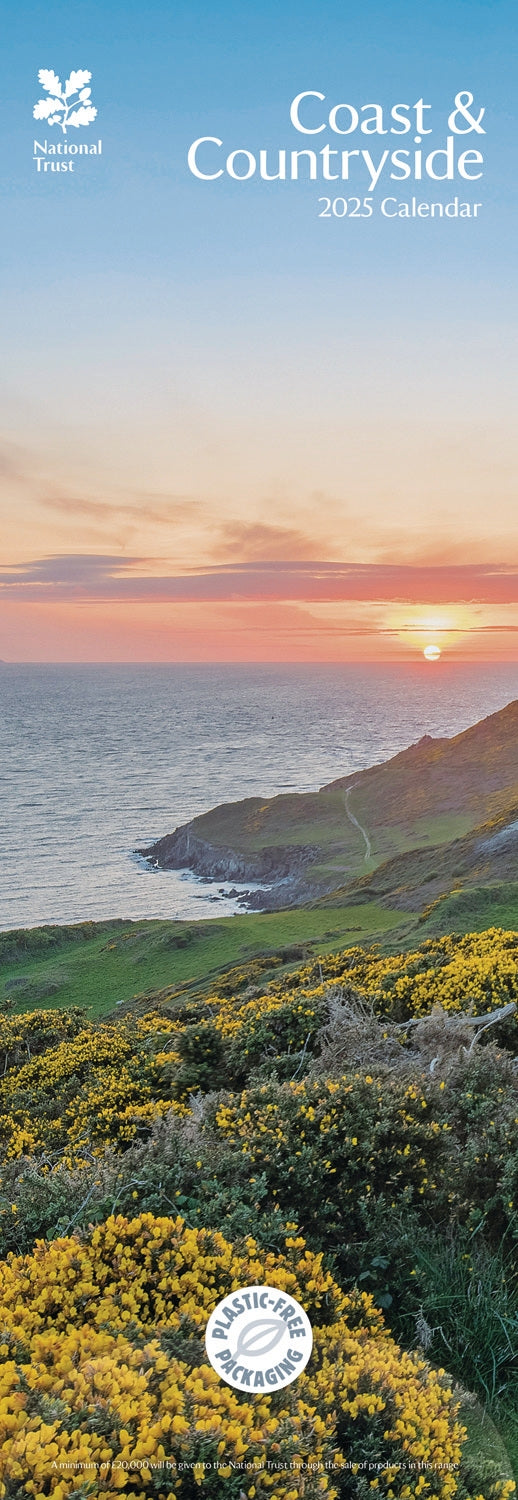 Coast & Countryside   National Trust Slim Calendar 2025 (PFP)