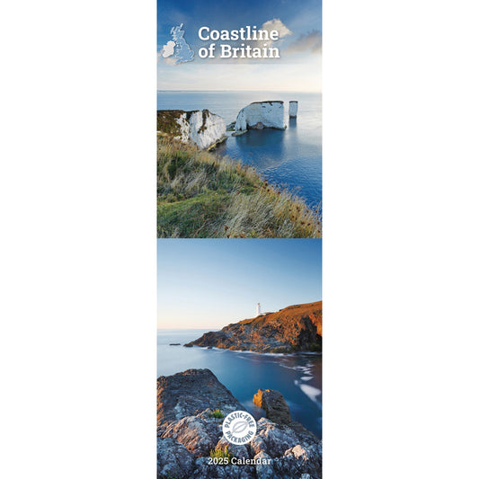 Coastline of Britain Slim Calendar 2025 (PFP)