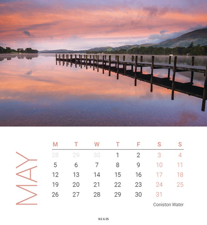 Lake District Mini Easel Calendar 2025