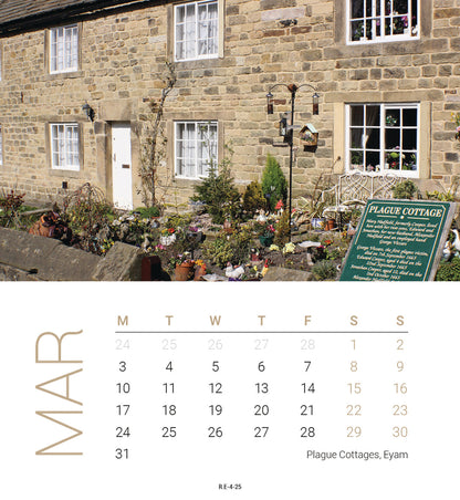 Peak District Mini Easel Calendar 2025